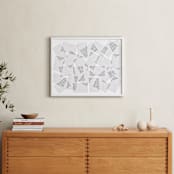 "Popular Sentiment" - Art Print in Charcoal by Stephanie Nowotarski - In a Room