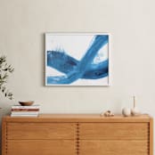 "Anything is Possible" - Art Print in Bold blue by Colleen Ehrlich - In a Room