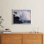 "Pacific Surge" - Art Print in Steel Blue by Courtney Crane - In a Room