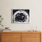"Curve Into" - Art Print in Warm black by Erin McCluskey Wheeler - In a Room
