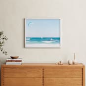 "Yucatan XIII" - Art Print in Sea Blue by Lindsay Ferraris Photography - In a Room