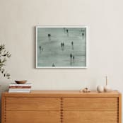 "Sunday Morning" - Art Print in Grey blue by Lulaloo - In a Room