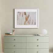 "Tall Grass" - Art Print in brown, tan, soft pink, by Alexis Arnold - In a Room