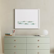 "Last summer" - Art Print in la mer blue by Lulaloo - In a Room