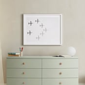 "Fly This Way" - Art Print in Smoky Grey by Heather Marie - In a Room