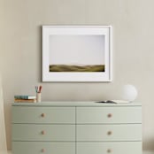 "Distance" - Art Print in Rolling Hills Green by Shannon Paras - In a Room