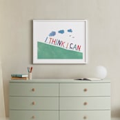 "You can." - Art Print in grass green by R studio - In a Room