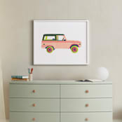 "Cruising Nantucket" - Art Print in Pale Pink by Kelsey Livingston - In a Room