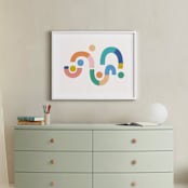 "Whatever path you choose make sure it's an interesting one" - Art Print in Jade Green by Pippa Shaw - In a Room