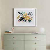 "Wildling" - Art Print in Daffodil Yellow by Kayla King - In a Room