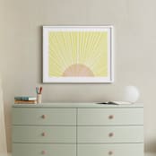 "Pastel Sunrise" - Art Print in Sunshine by Kerry Doyle - In a Room