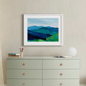 "Enchanted Vista" - Art Print in White by Jenny Partrite - In a Room