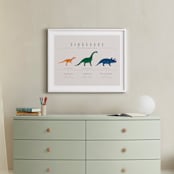 "Dino Timeline" - Art Print in Multicolor by Ashley Presutti Beasley - In a Room