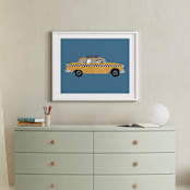 "New York" - Art Print in Taxi by Jenna Holcomb - In a Room