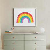 "Rad Rainbow" - Art Print in Rainbow by Jessie Steury - In a Room