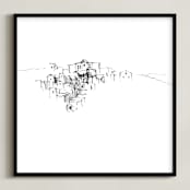 "The Sassi" - Art Print in Sassi Black by Amy Toneys - Framed