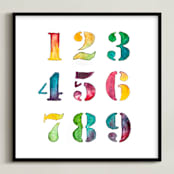 "Count on Me" - Art Print in Colorful by Stacy Kron - Framed