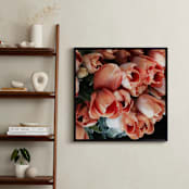 "Tulips Tulips Tulips" - Art Print in orange off by Sea and Sky - In a Room