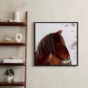 "Just Waiting" - Art Print in Desert Rust by Leslie Le Coq - In a Room