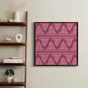 "Dwell" - Art Print in Dusty Pink by Christine Llewellyn - In a Room