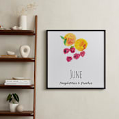"June fruits" - Art Print in Peachy by Kanika Mathur - In a Room