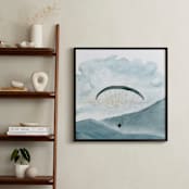 "Through the sky 1" - Art Print in sky blue by Lulaloo - In a Room