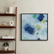 "Like Open Doors" - Art Print in Light Blue by Julie Hawkins - In a Room