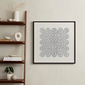 "Entwined" - Art Print in Faded Grey by Three Kisses Studio - In a Room