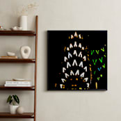 "an ICON" - Art Print in neon blacklight by Gail Schechter - In a Room
