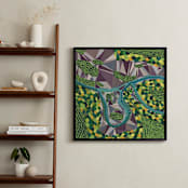 "Gonakier Forest" - Art Print in Grass Green by Jane Clark - In a Room