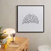 "You Are My Rising Sunshine" - Art Print in Black by Dean Street - In a Room