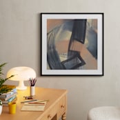 "Get Closer To Neutral Series 2" - Art Print in Tan and Bone by Angela Simeone - In a Room