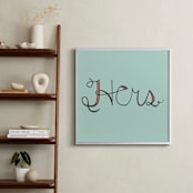 "She's Captured My Soul" - Art Print in Mint by Mayel - In a Room