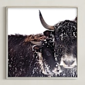 "Forever" - Art Print in Deep Browns by Leslie Le Coq - Framed