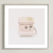 "click click" - Art Print in Light Grey by Alicia Abla - Framed