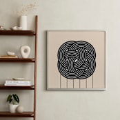 "Dripping Knot 2" - Art Print in Black by Kissyfish - In a Room