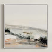 "Miles" - Art Print in Sage by Mande Calhoun - Framed Canvas