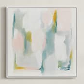 "Delicacy" - Art Print in White by Nicoletta Savod - Framed Canvas