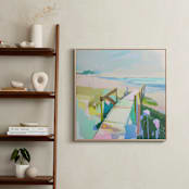 "Barefoot Blue-Jean Day" - Art Print in Marsh by Julie Chi - In a Room