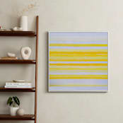 "an ode to agnes" - Art Print in bright sunny yellow by tina johnson - In a Room