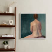 "Bath" - Art Print in Teal by sue prue - In a Room