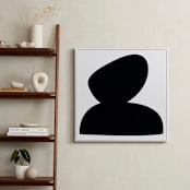"Stones" - Art Print in Black by koshi - In a Room