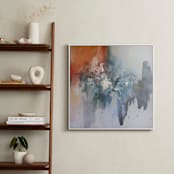 "Don't Stop Making Mistakes" - Art Print in Glacial Blue by Christine Olmstead - In a Room