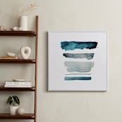 "of land and sea - deep" - Art Print in Aqua by Kiana Lee - In a Room