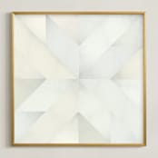 "quilt block 03" - Art Print in Green Spring by Leanne Friedberg - Framed