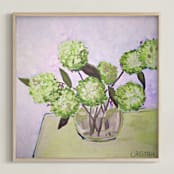 "Lime Hydrangea" - Art Print in Lime Hydrangea by Cristina Marie - Framed