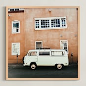"Full Heart, Full of Chilies " - Art Print in terra cotta by Alison Holcomb - Framed
