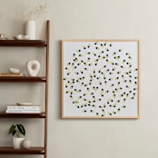 "Astralis" - Art Print in Yellow Gold by Vanessa An Lim - In a Room