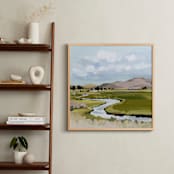 "Fall in Idaho" - Art Print in Khaki Green by Shina Choi - In a Room