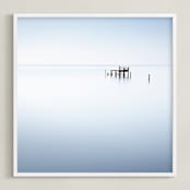"sea dreams" - Art Print in Blue by Maggy Morrissey - Framed